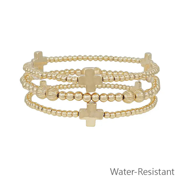 Cross Stretch Bracelet Set