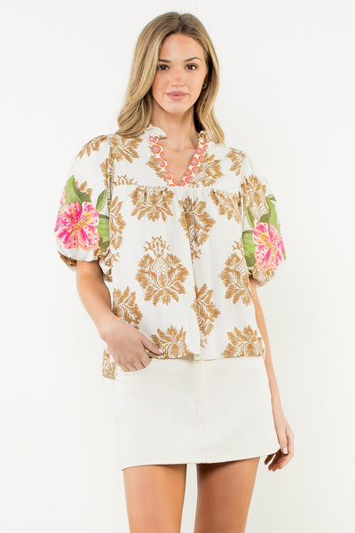 The Gracie Embroidered Top
