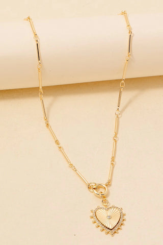 The Halo Heart Pendant Necklace