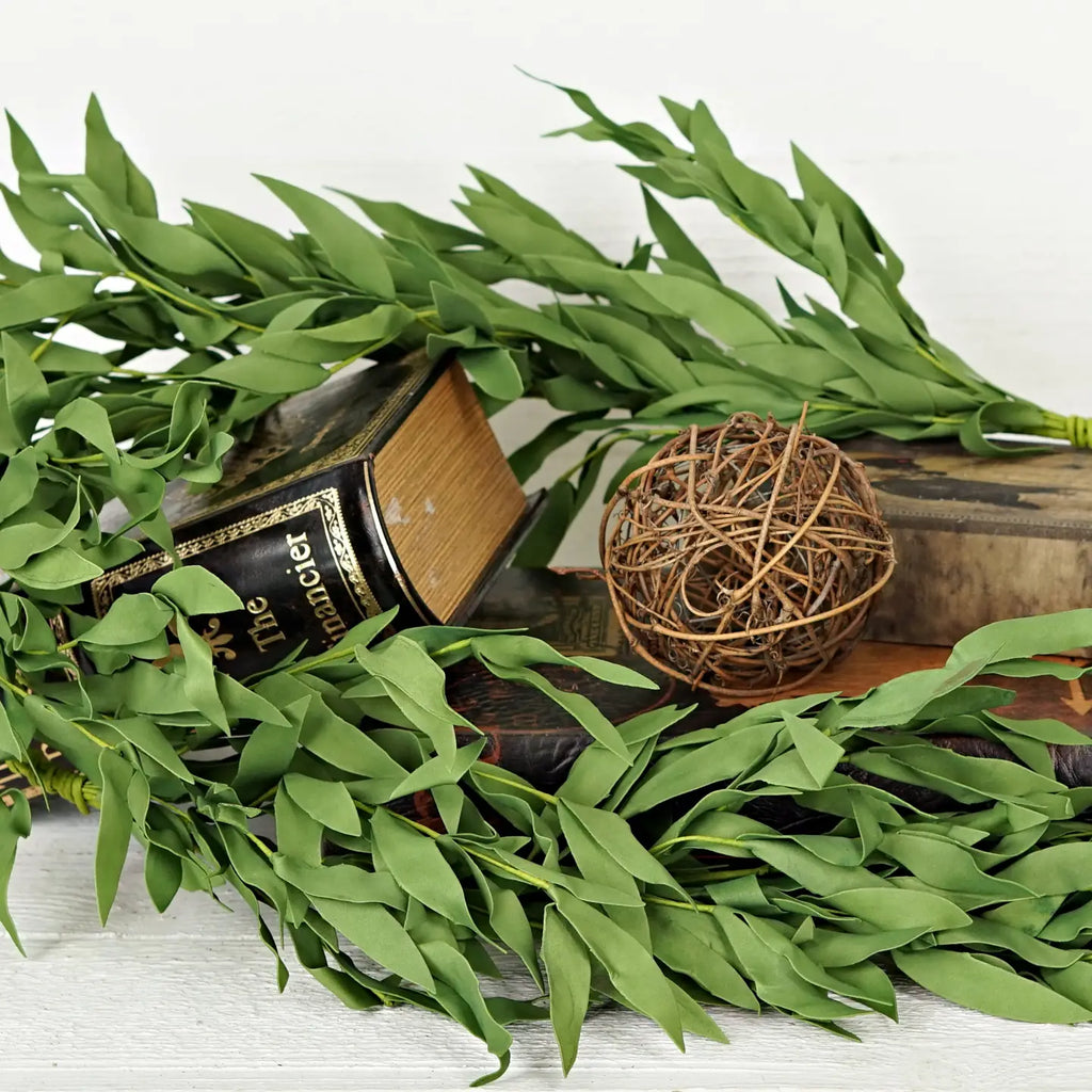 The Faux Green Herb Garland