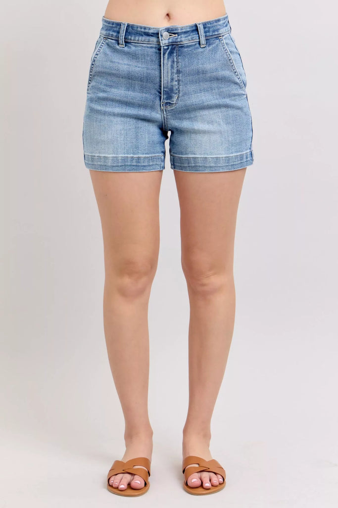The Kris Denim Trouser Short
