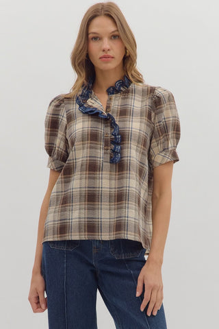 The Jennings Fall Plaid Top