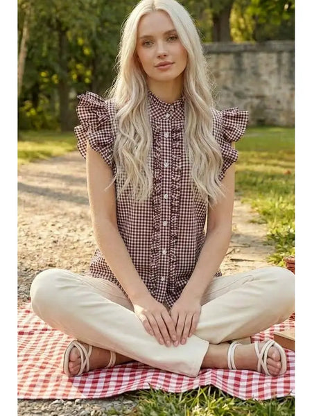 The Karina Gingham Top