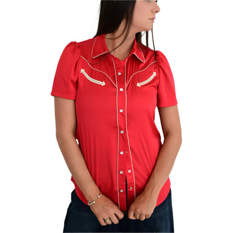 The Landry Silk Pearl Snap Shirt