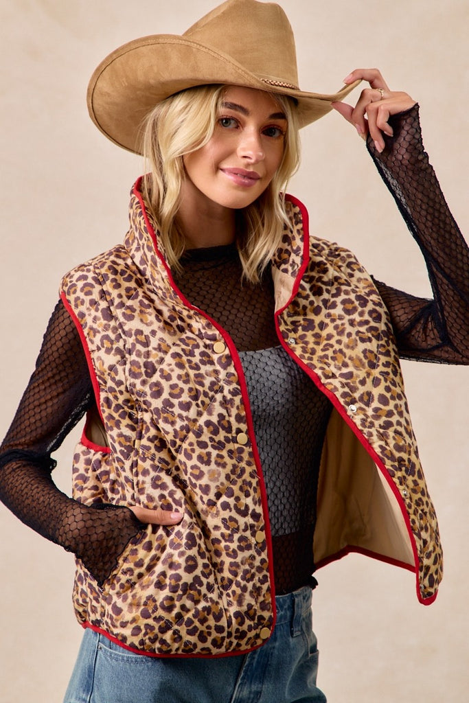 The Lauren Leopard Vest