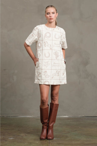 The Mel Embroidered Western Dress