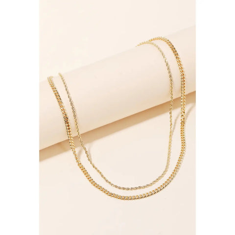 The Rope & Curb Layered Chain