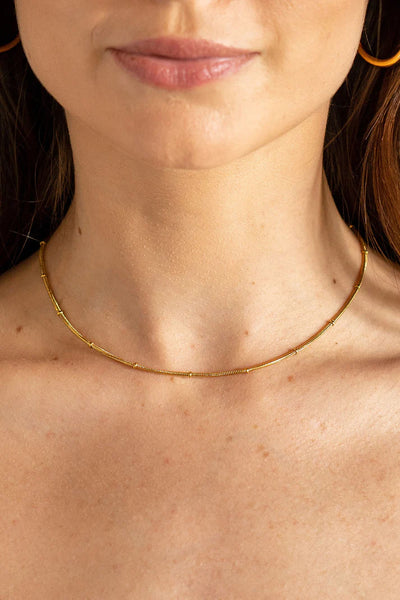 BRENDA GRANDS ROPE SATELLITE CHAIN CHOKER