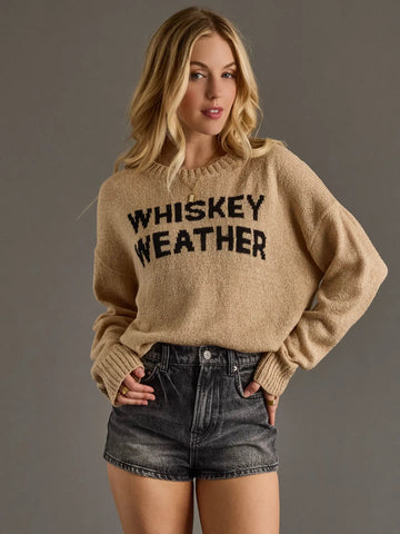 The Brandi Whiskey Weather Sweater