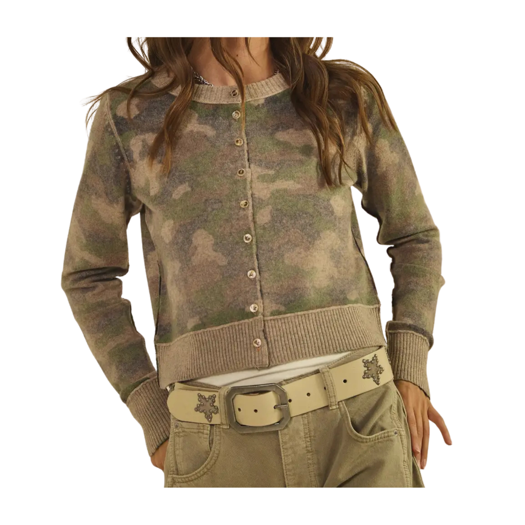 The Marin Camo Cardigan