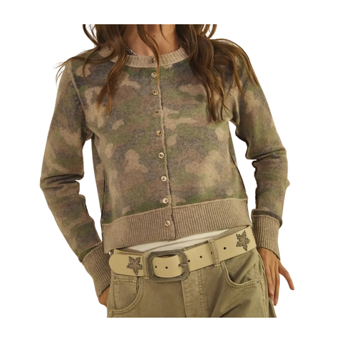 The Marin Camo Cardigan