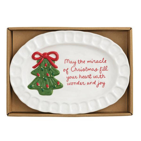 The Mud Pie Christmas Tree Plate