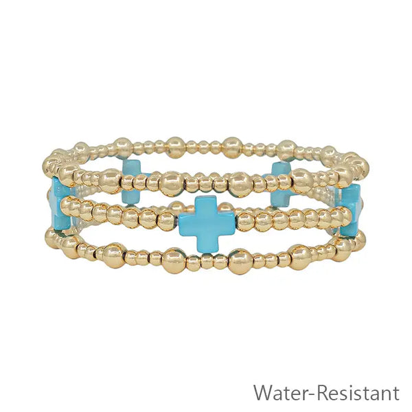 Cross Stretch Bracelet Set