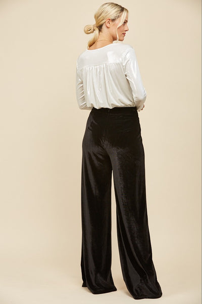 The Abby Velvet Palazzo Trouser Pant