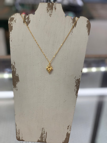 LUXE GOLD HEART WITH CROWN
