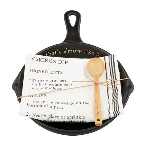 Smores Skillet and Towel by Mud Pie