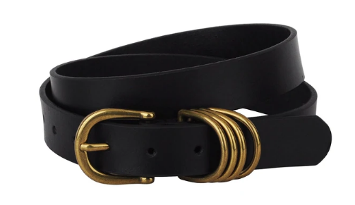 Classic Leather Belt 4 Ring