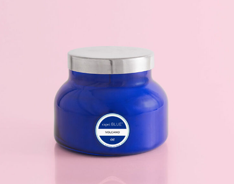 Capri BLUE Volcano 19 oz. Blue Jar Candle (A)