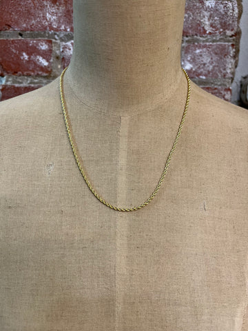 GOLD ROPE CHAIN NECKLACE