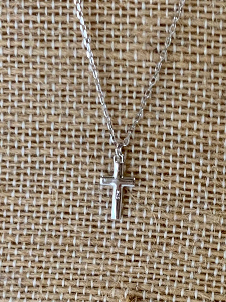 925 Sterling Silver Small Cross Necklace