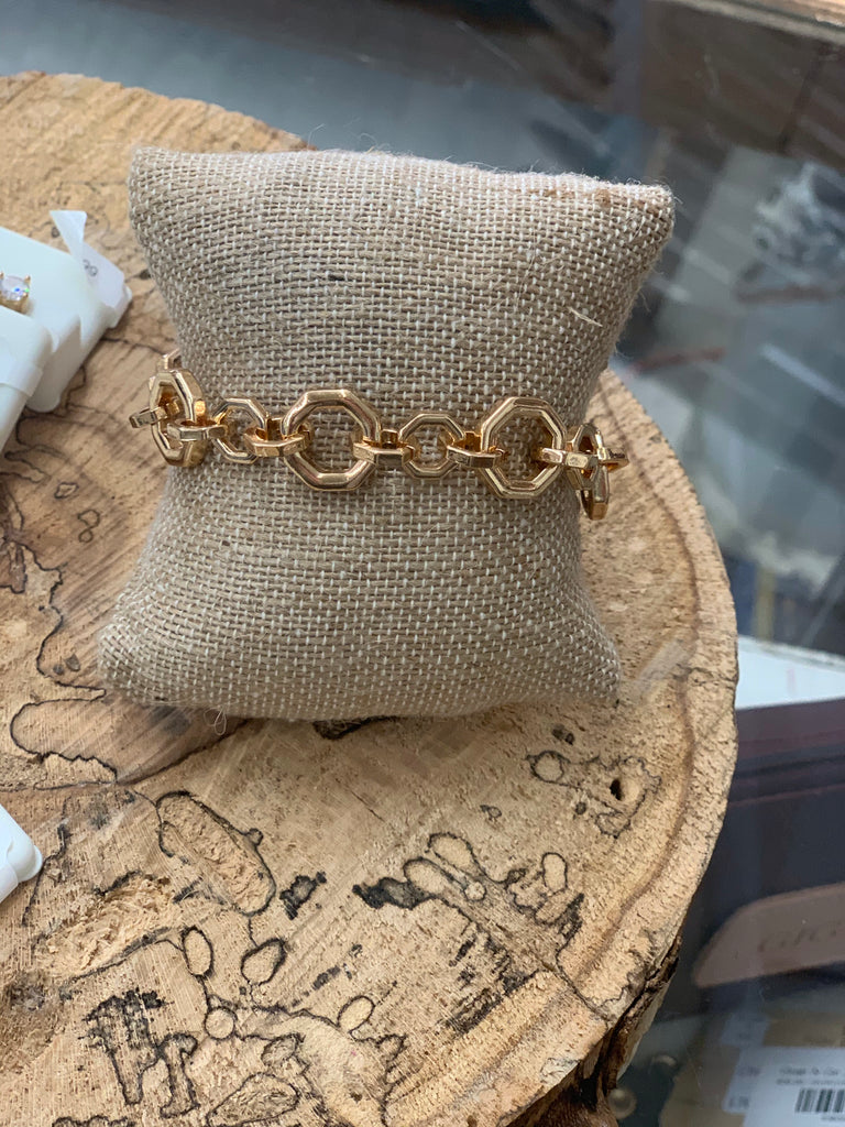 Dazzling Inter-linked Chain Bracelet