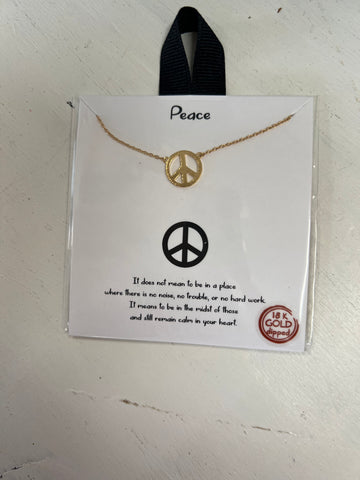 Peace Sign Necklace