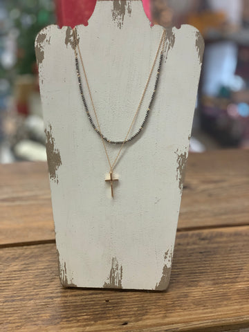 Crystal Cross Necklace