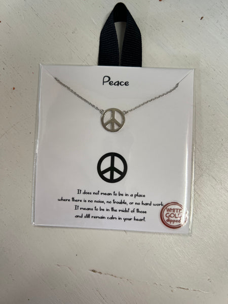 Peace Sign Necklace
