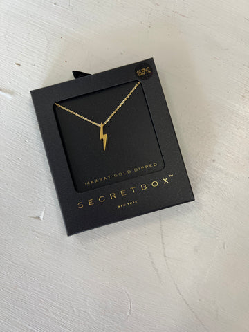 Secret Box Lightning Bolt Necklace