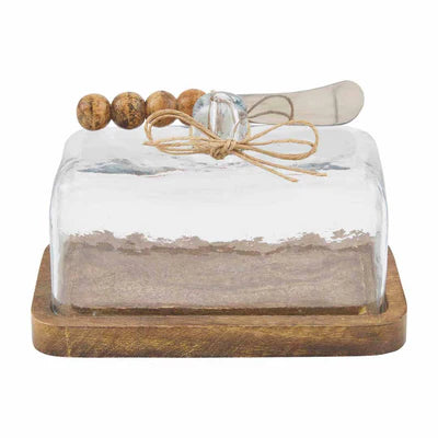 Beaded Butter Dish by Mudpie